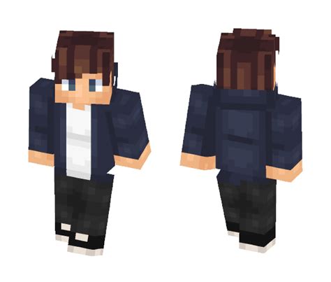 Get Boy With Blue Hoodie Minecraft Skin For Free
