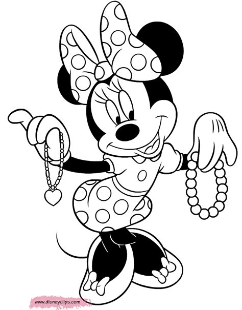 Minnie Mouse Coloring Page Printable But Most Of All The Mouse Loves