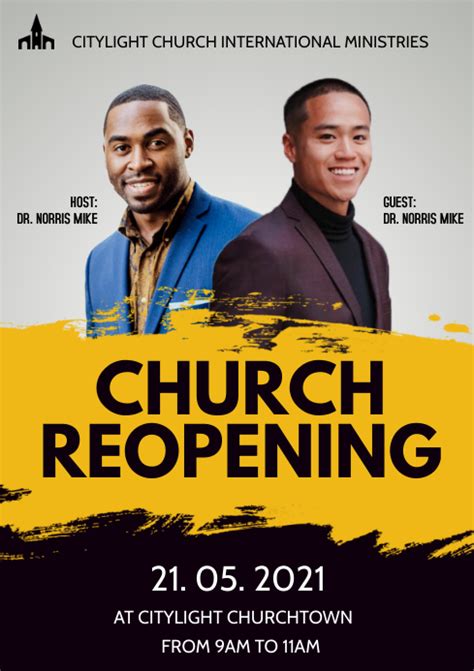 Copy Of Church Reopening Flyer Postermywall