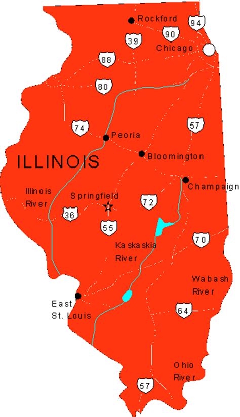 Illinois Maps - map of Illinois