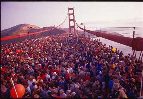 32 Years Ago 300000 People Flattened The Golden Gate Bridge