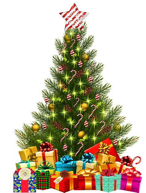 Christmas Tree With Lights Ts Free Image On Pixabay