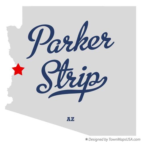 Map Of Parker Strip Az Arizona