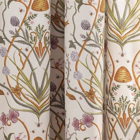 The Chateau Angel Strawbridge Cream Curtains Potagerie Tape Top Ready Made Pairs Ebay