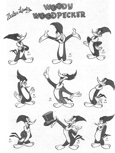 Woody Woodpecker Cartoons Comics And Model Sheets
