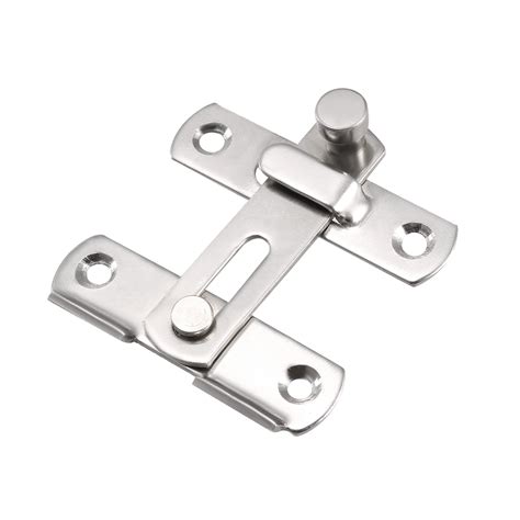 Uxcell 51x48mm 201 Stainless Steel Flip Door Latch Gate Hasp Sliding