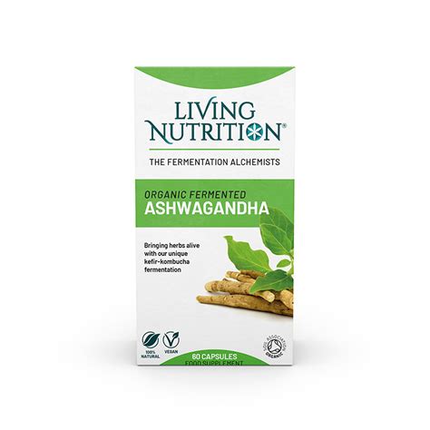 Organic Fermented Ashwagandha Capsules Living Nutrition