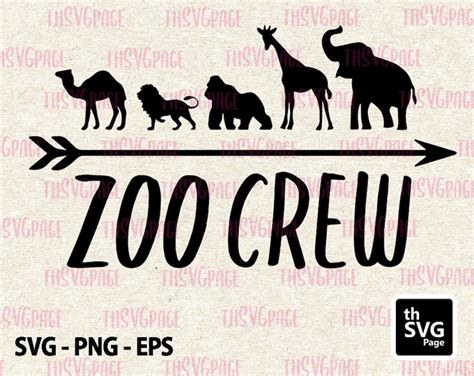 Zoo Crew Svg Animal Svg Zoo Svg Zoo Animal Svg Digital Etsy