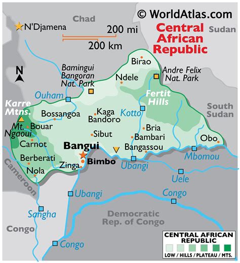 Central African Republic Maps And Facts World Atlas