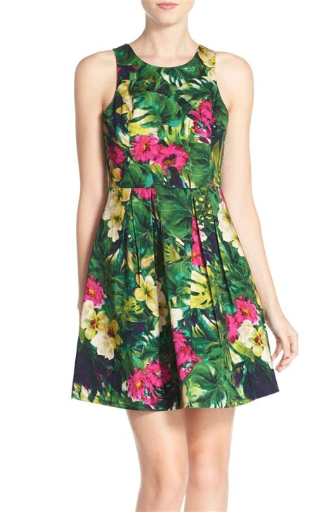 Felicity And Coco Floral Print Fit And Flare Dress Regular And Petite