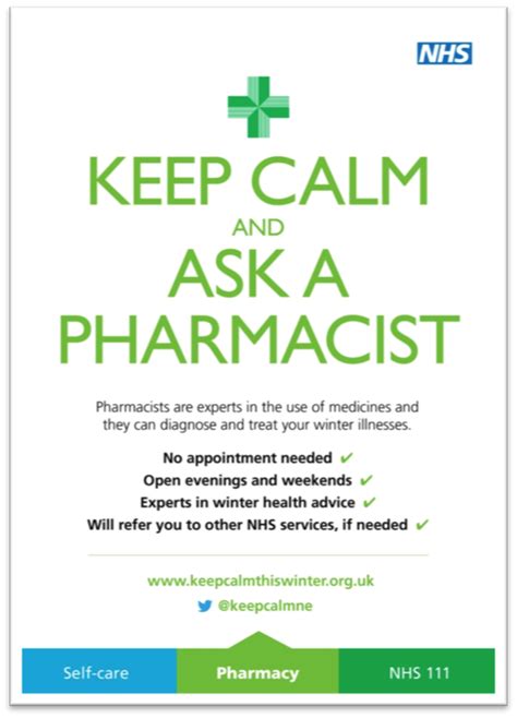 Keep Calm And Ask A Pharmacist North East Antibiotics Campaign