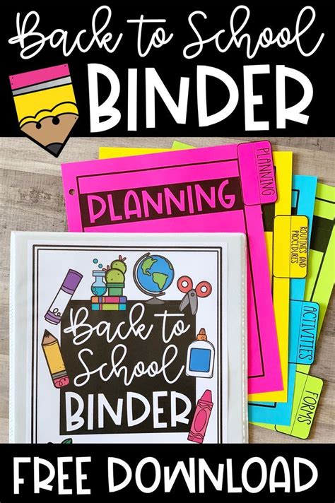 Creating A Back To School Binder Create Teach Share School Binder