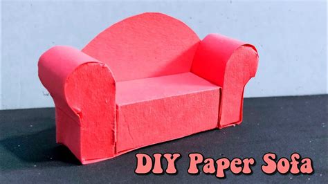 Diy Mini Paper Sofahow To Make Paper Sofaprachi Art And Craftrequested