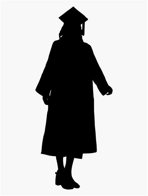 Female university graduate celebrates graduation ceremony receiving degree certificate happily with excitement. Female Graduate Silhouette - Silhouette Man Walking Away ...