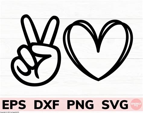 Peace And Love Svg File Peace Sign Svg Files For Cricut Etsy Australia