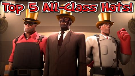 Tf2 Top 5 All Class Hats Youtube