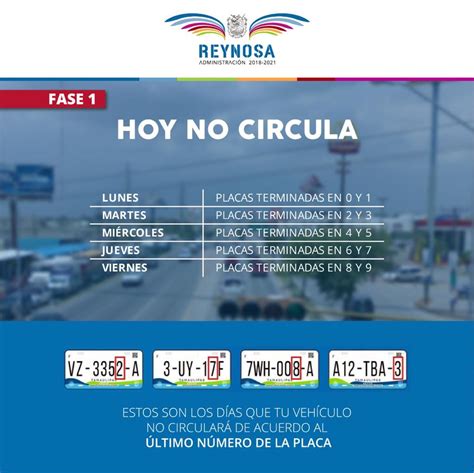 Es así que el jueves 22 habrá doble hoy no circula, por lo que ademas de la habitual restricción para los engomados en color verde placas terminación en 1 y 2, no podrán circular los vehículos con. Reynosa exhorta a respetar el Doble Hoy No Circula ...