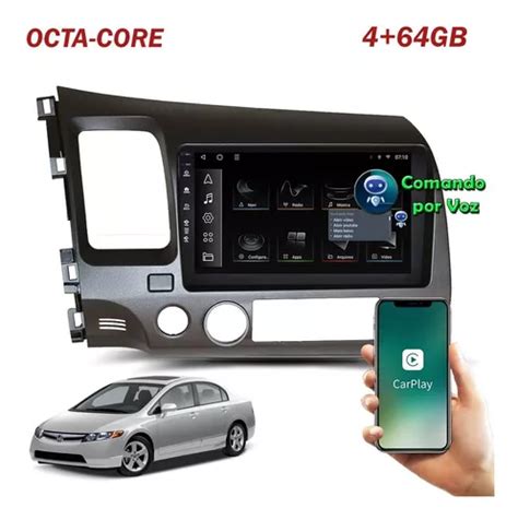 Central Multim Dia Octa Core G Mem Ria Gb Carplay Sem Fio