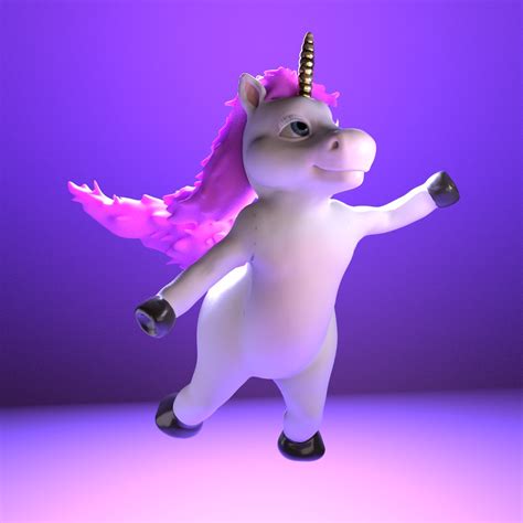 Unicorn 3d Model Animated