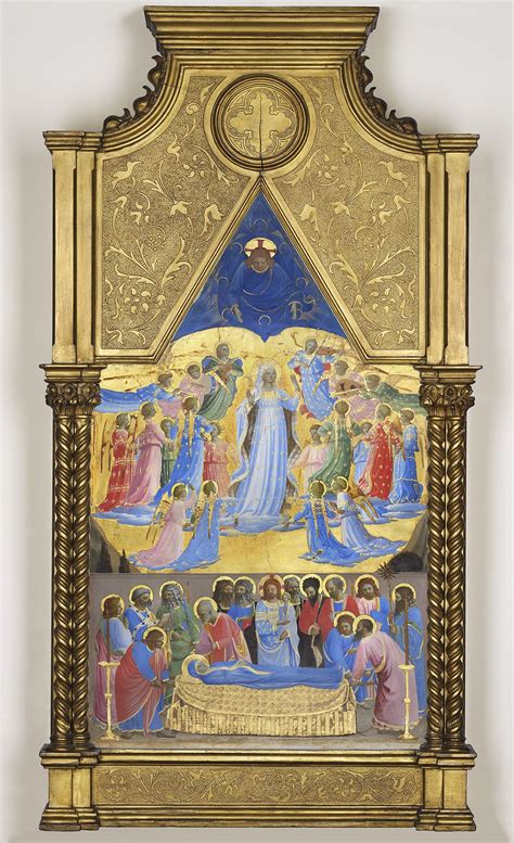 The Dormition And Assumption Of The Virgin By Fra Angelico Vicchio C