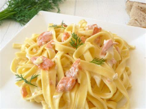 Tagliatelles au saumon fumé Recette par Les petits secrets de lolo