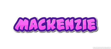 mackenzie Лого Бесплатный инструмент для дизайна имени от flaming text