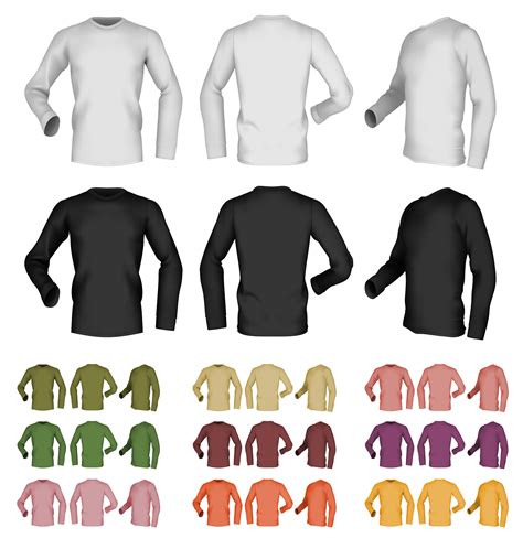 Long Sleeve T Shirt Template