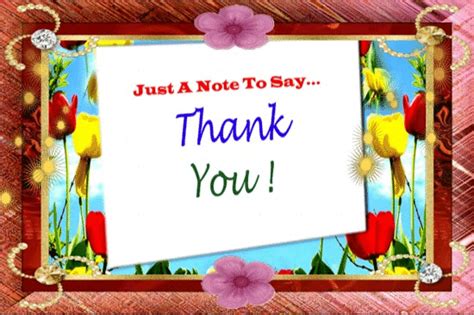 Just A Note To Say Thank You Thank You Greeting E Card To Send To