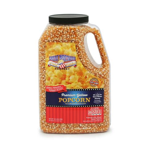 Great Northern Popcorn Premium Yellow Gourmet Popcorn 12 Pound Jug
