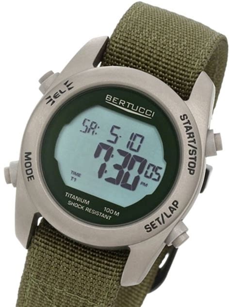 Bertucci G 1t Digital Multi Function Titanium Chronograph Watch With