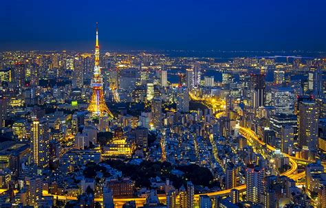 City Cityscape Japan Light Night Tokyo Tokyo Tower Wallpaper