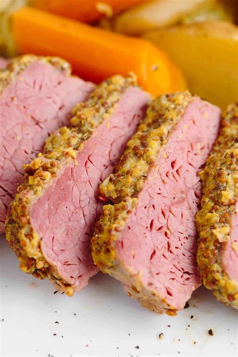 Slow Cooker Corned Beef With Guinness Mustard Jessica Gavin