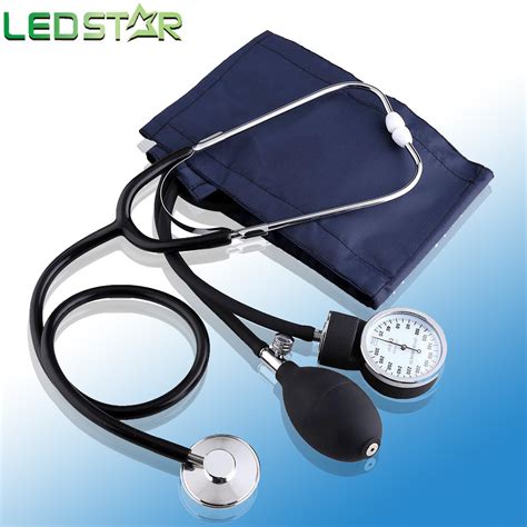 Aneroid Sphygmomanometer Blood Pressure Measure Device Kit Cuff