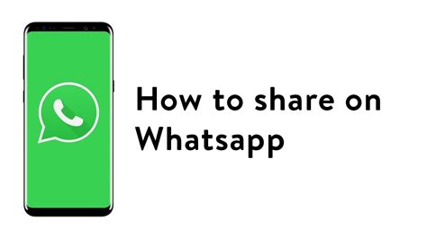 How To Share On Whatsapp 📱 Youtube