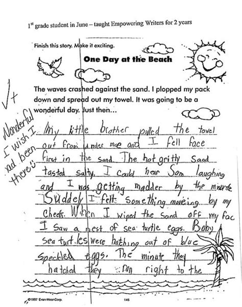 Narrative Writing For First Graders