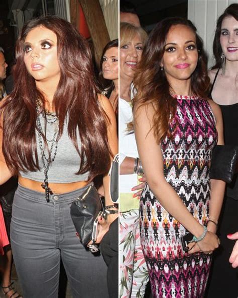 jesy nelson flaunts toned abs as jade thirlwall covers up for night out ok magazine