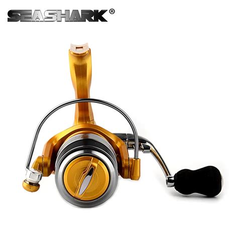 Seashark Metal Spool Handle Carp Baitfeeder Large Spool Fishing Reel