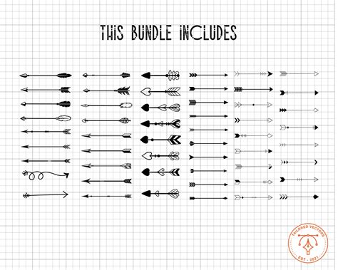 Tribal And Hand Drawn Arrows Svg Bundle Arrows Svg Love Arrow Etsy