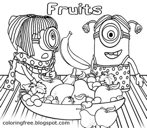 Black And White Drawing Flying Banana Orange And Apple Bowl Of Fruit