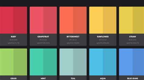 Best Web Design Color Palettes