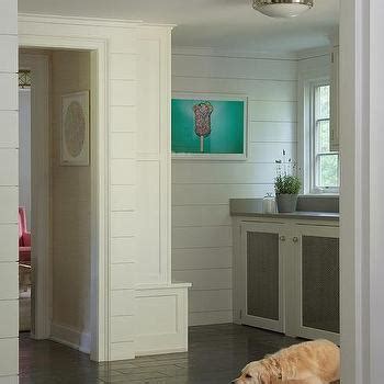 I should have painted the wall the same color i was painting the shiplap beforehand. Galley Butler Pantry Opens to Home Office - Transitional ...