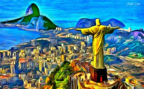 Rio De Janeiro Pa Painting By Leonardo Digenio Fine Art America