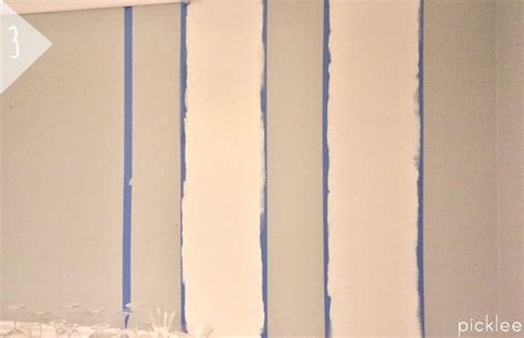 How To Paint Simple Wall Stripes Diy Picklee