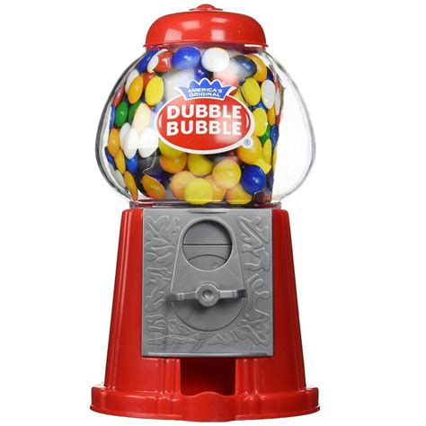 Denny International Dubble Bubble Red Gumball Gum Vending Machine Bank