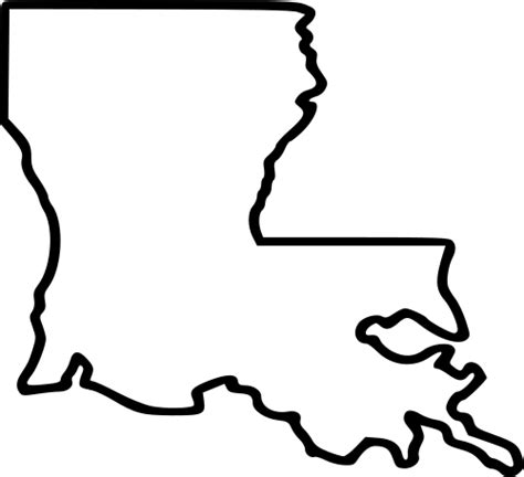Download Hd Louisiana State Outline Clipart Transparent Png Image