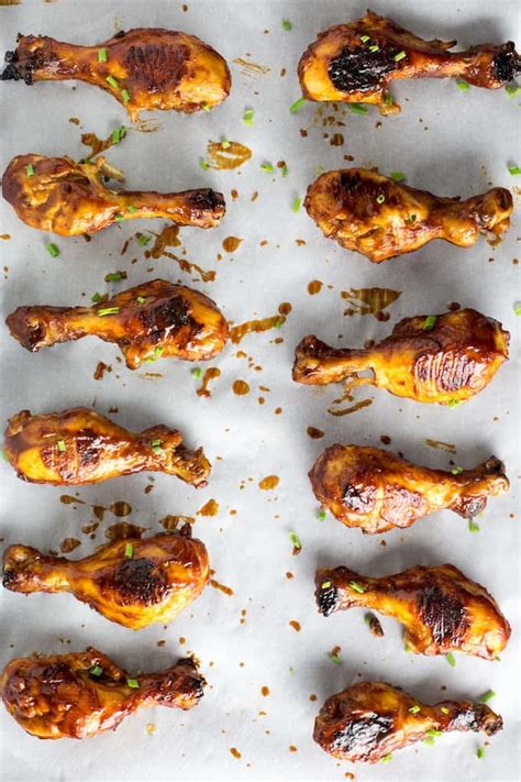 Baked BBQ Chicken Drumsticks Recipe • Dishing Delish