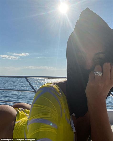 Cristiano Ronaldo S Partner Georgina Rodriguez Sizzles In A Thong Swimsuit On Luxury Yacht