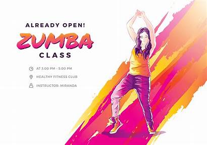 Zumba Vector Illustration Dancers Graphics Fitness Clipart