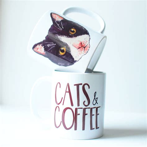Cat Coffee Mug Cats And Coffee By Prints Of Heart