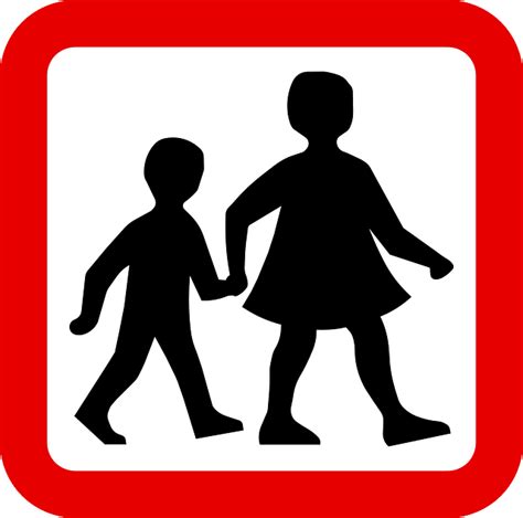 Children Walking Sign Free Range Kids